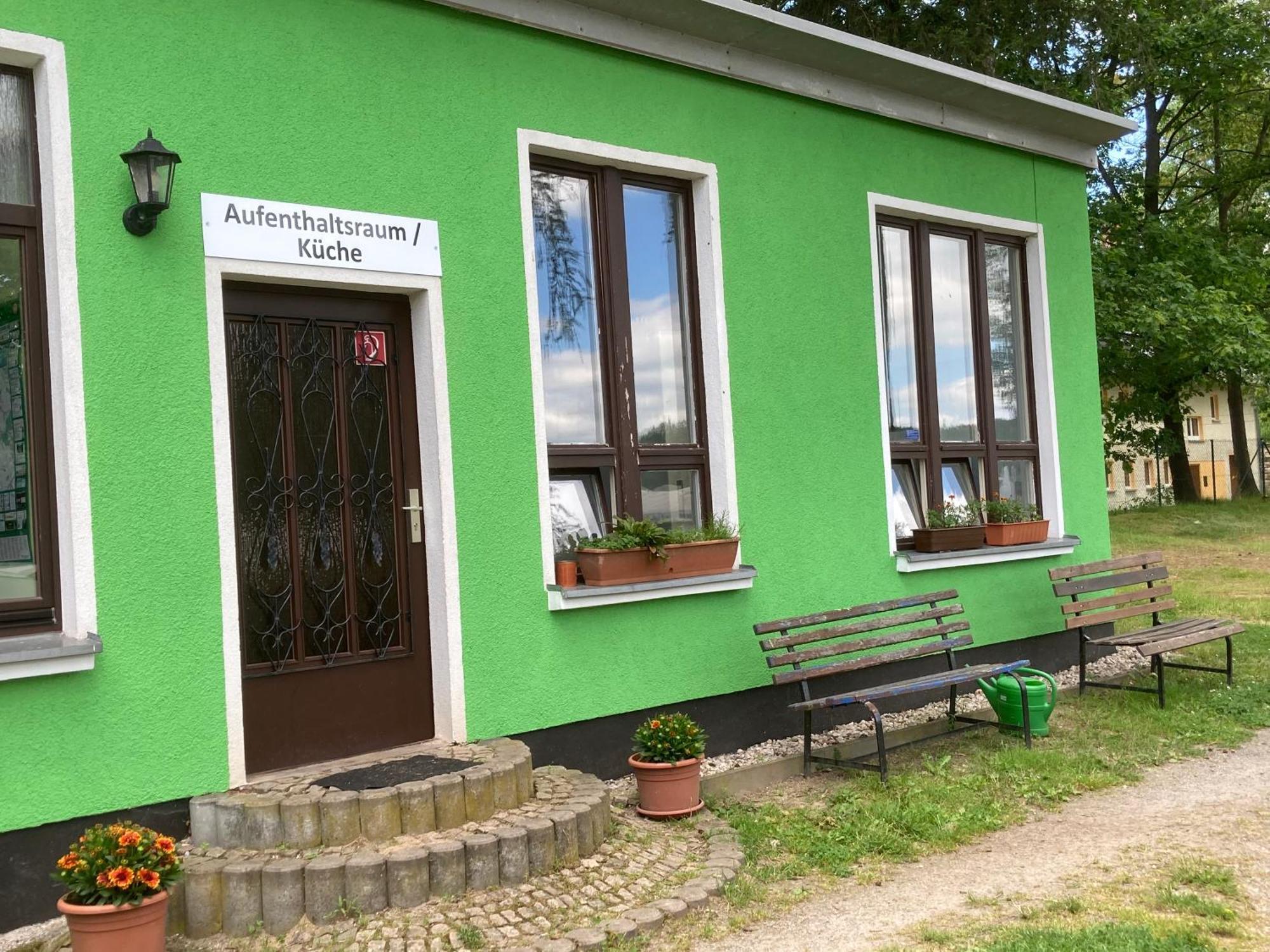 Campingfass Mit Panoramaterrasse Langenbernsdorf Экстерьер фото