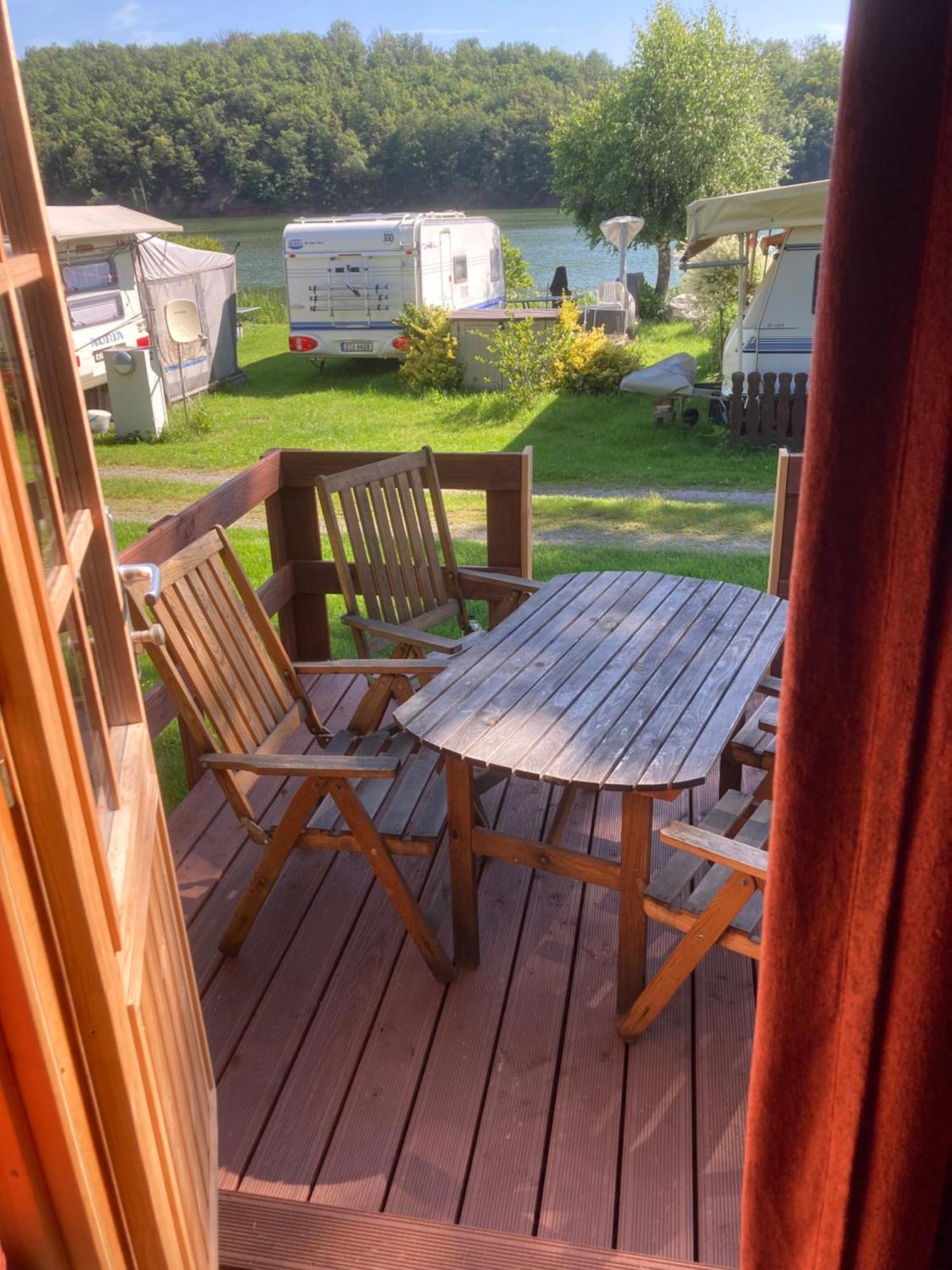 Campingfass Mit Panoramaterrasse Langenbernsdorf Экстерьер фото