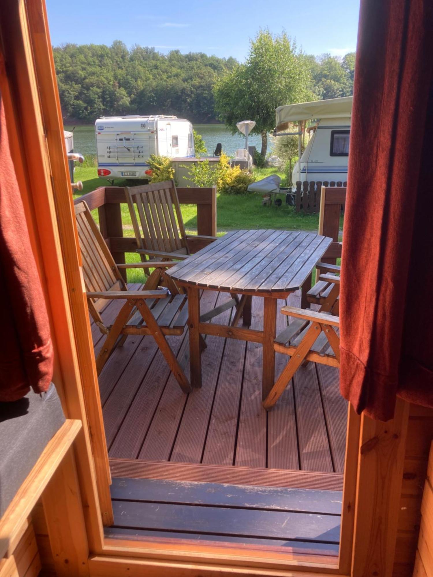 Campingfass Mit Panoramaterrasse Langenbernsdorf Экстерьер фото