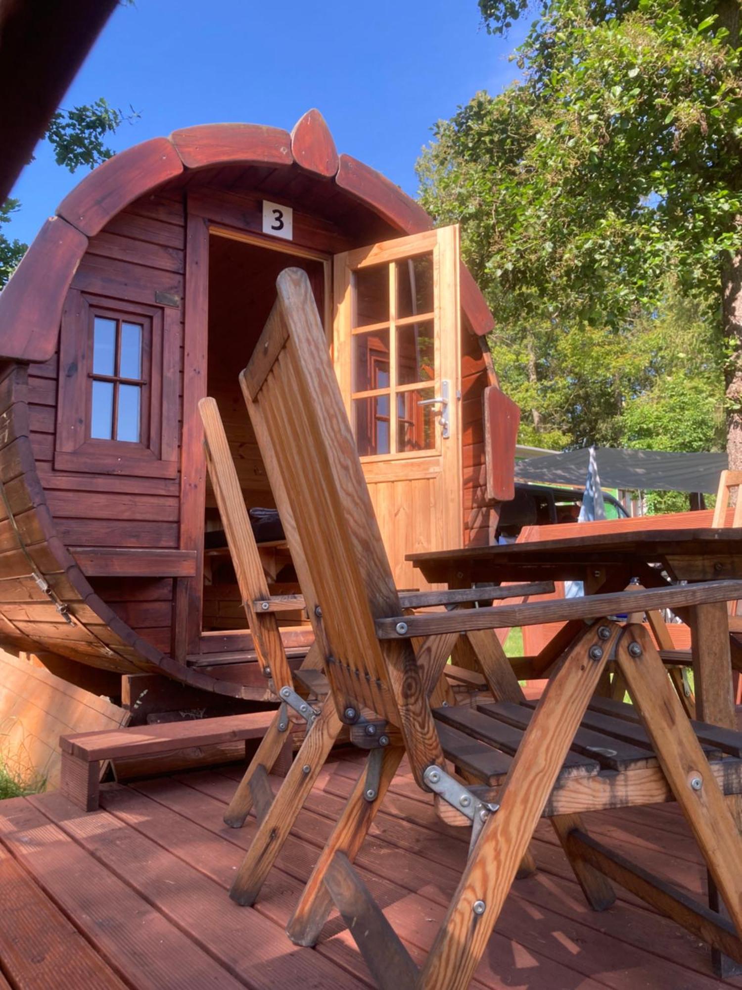 Campingfass Mit Panoramaterrasse Langenbernsdorf Экстерьер фото