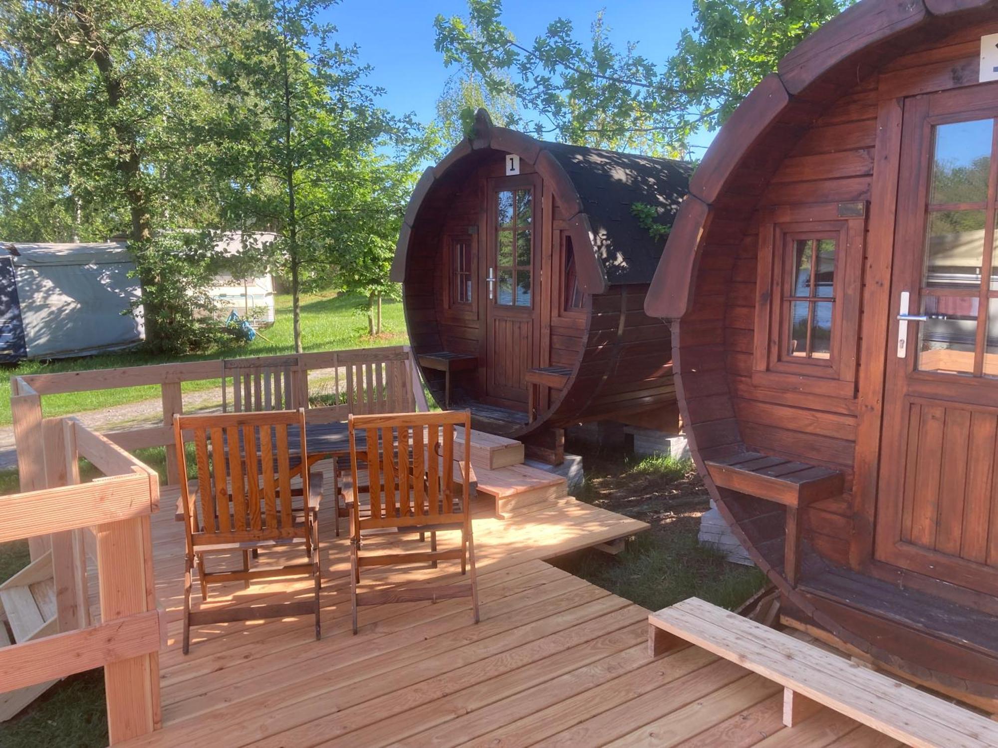 Campingfass Mit Panoramaterrasse Langenbernsdorf Экстерьер фото