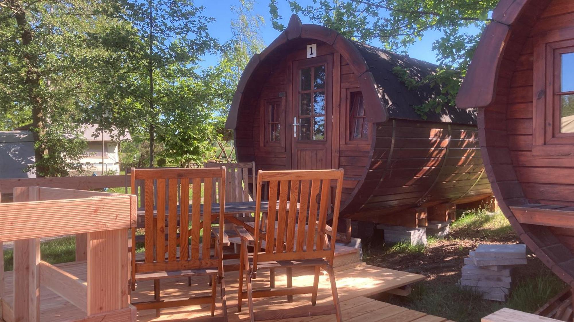 Campingfass Mit Panoramaterrasse Langenbernsdorf Экстерьер фото