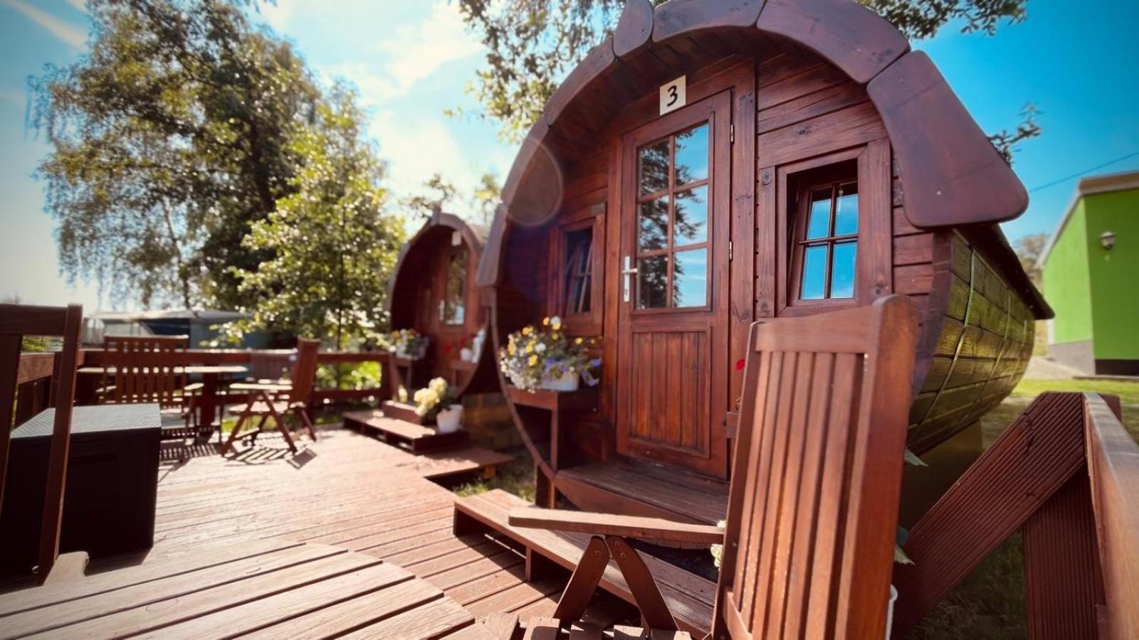 Campingfass Mit Panoramaterrasse Langenbernsdorf Экстерьер фото